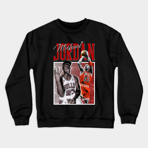 Michael Jordan 23 - Basketball Player Crewneck Sweatshirt by Diamond Creative